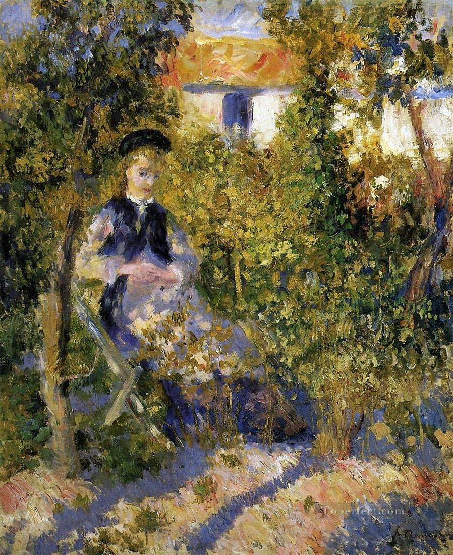 nini in the garden Pierre Auguste Renoir Oil Paintings